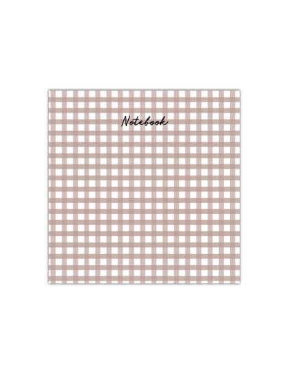 Gingham Notebook | Available in various sizes