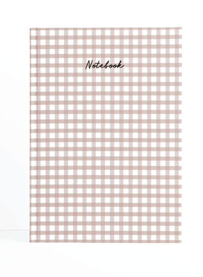 Gingham Notebook | Available in various sizes