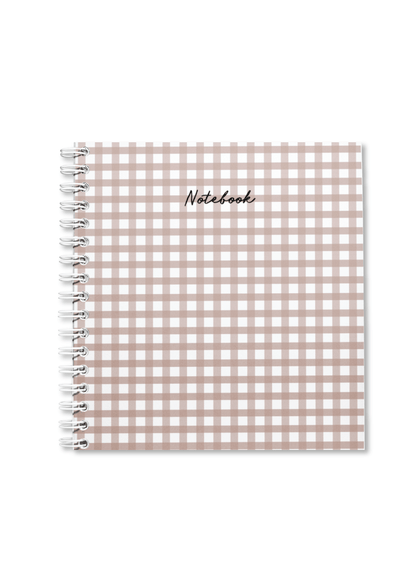 Gingham Notebook | Available in various sizes