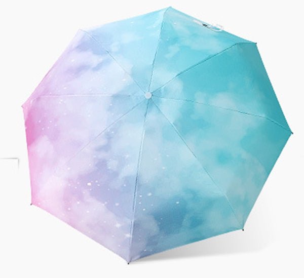 Gradient burst Mini Pocket 5 fold umbrella with pouch | Pocket size - Supple Room