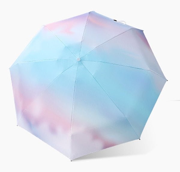 Gradient burst Mini Pocket 5 fold umbrella with pouch | Pocket size - Supple Room