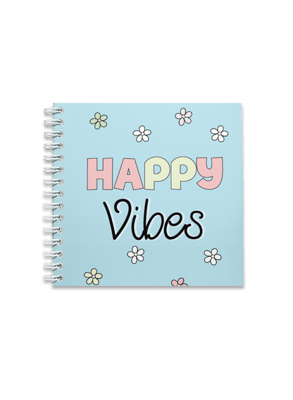 Happy Vibes Notebook | Available in various sizes