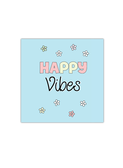 Happy Vibes Notebook | Available in various sizes