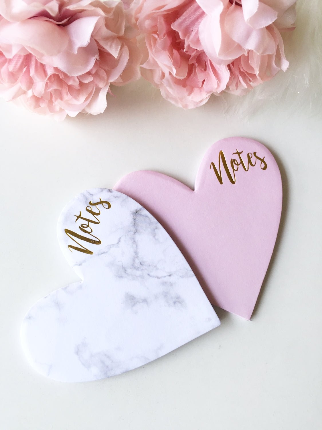 Heart to Heart Gold foiled Sticky Notes | Self Adhesive | 3.5" - Supple Room