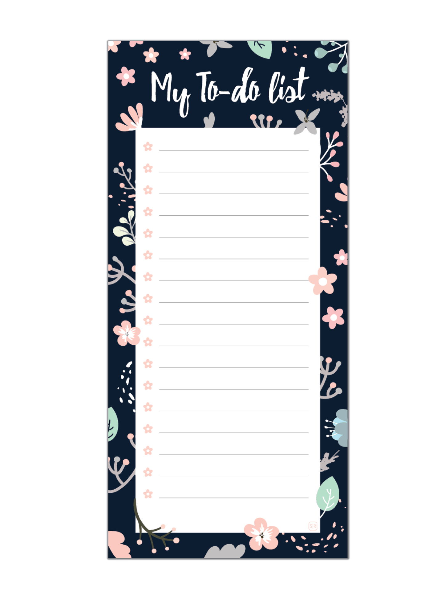 Imperial Floret 'To Do List' Pad - Supple Room