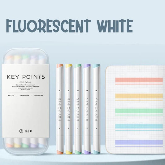 Key Points Double Sided Highlighters with Box | Set of 5 - Supple Room