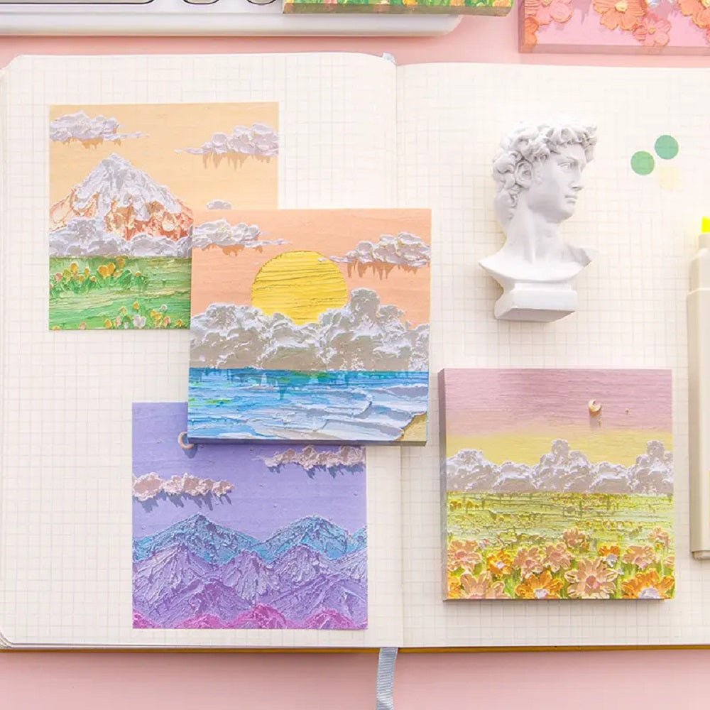 Landscape Oil Painting Sticky Notes - Supple Room