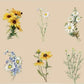 Large Flower Clear Stickers| 11 Pcs - Supple Room