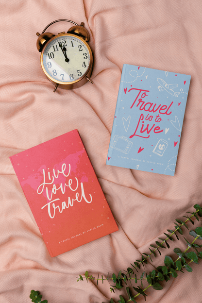 "Live Love Travel" Travel Planner Journal | A5 Size Hardcover - Supple Room