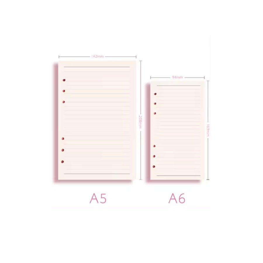 Loose leaf journal inserts | 90 pages - Supple Room