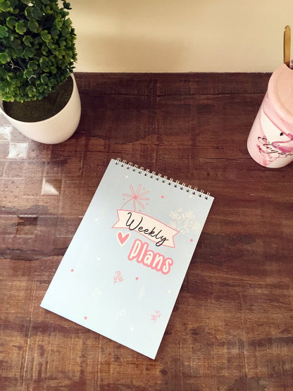 Lovely Bloomy Daily/ Weekly/Monthly Planners | Spiral A5 Size | 50 sheets each - Supple Room