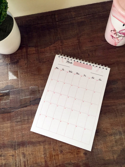 Lovely Bloomy Daily/ Weekly/Monthly Planners | Spiral A5 Size | 50 sheets each - Supple Room