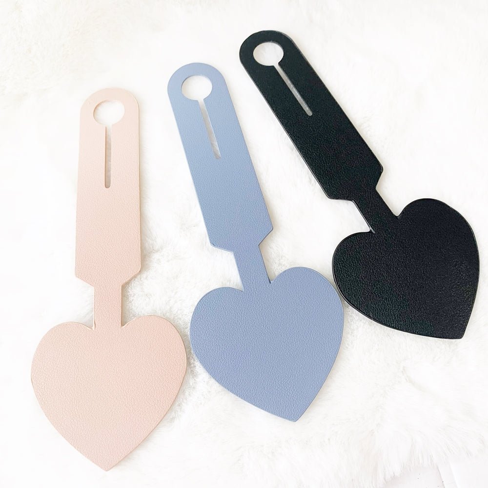Lovely Heart Shaped Leather Travel Luggage Tag | Travel Accessory | Available in 2 colors - Supple Room