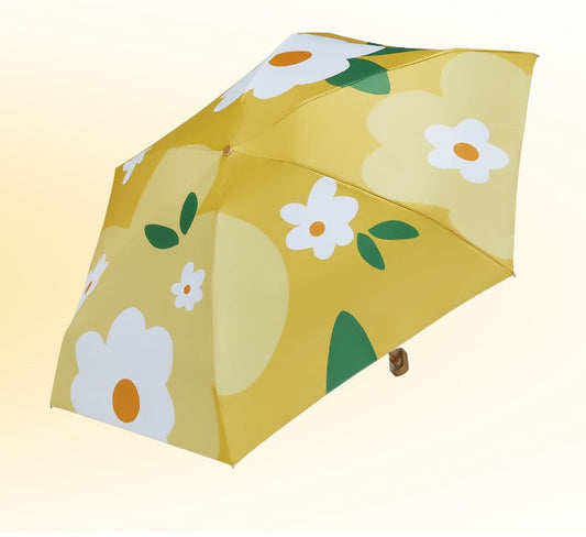 Luxurious bloom umbrellas with gold detailing | 6 fold with box & pouch | For Rains & sunny day - Supple Room