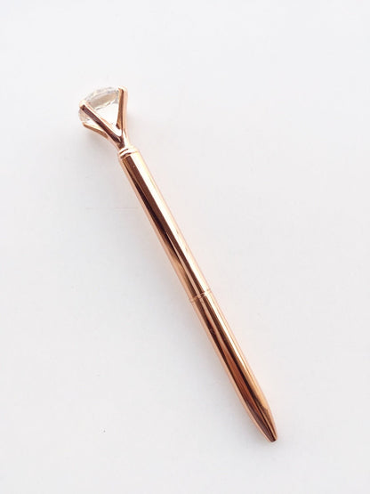 Luxury Rose Gold Crystal ballpoint Pen - Supple Room