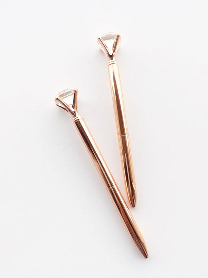 Luxury Rose Gold Crystal ballpoint Pen - Supple Room