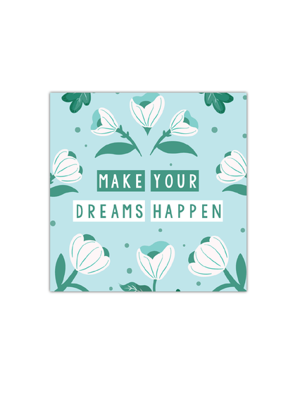 Make Dreams Happen Notebook | Available in various sizes - Supple Room