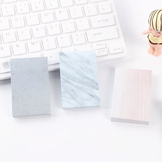 Marble Stone Textured Sticky Notes | Self Adhesive | 70 sheets - Supple Room