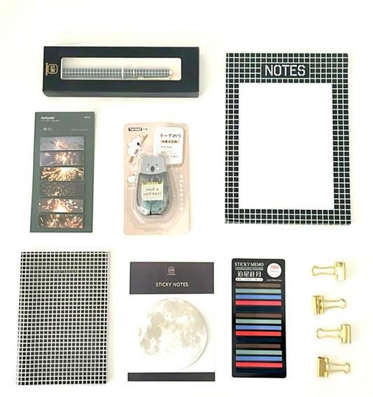 Midnight Black Stationery Set - Supple Room
