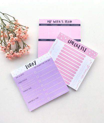 Mini Planners | set of 3 | Daily/Weekly and To do - Supple Room