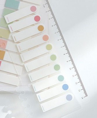 Minimal Translucent Index Sticky Note Page Tabs/ Markers for annotation and notes - Supple Room