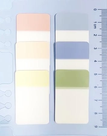 Morandi Transparent Index Tabs/ Page flags/ Sticky notes | Available in various styles - Supple Room