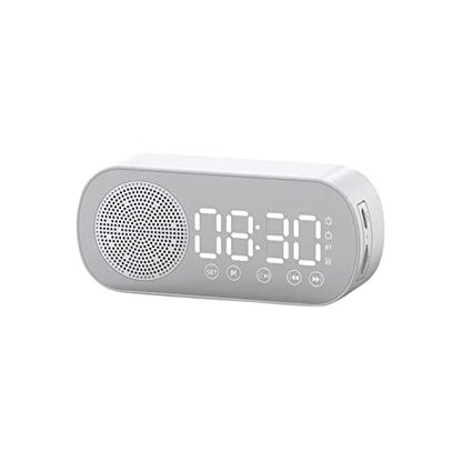 Multifunction Mirror 2 Digital Alarm Clock Snooze | Portable Wireless Speaker| Bluetooth 5.0 - Supple Room