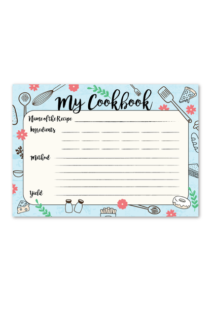 My Cookbook Recipe pad | A5 Size - Supple Room