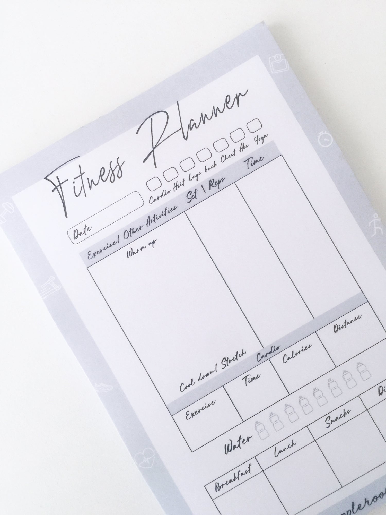 My Fitness Planner | A5 size | 50 sheets - Supple Room