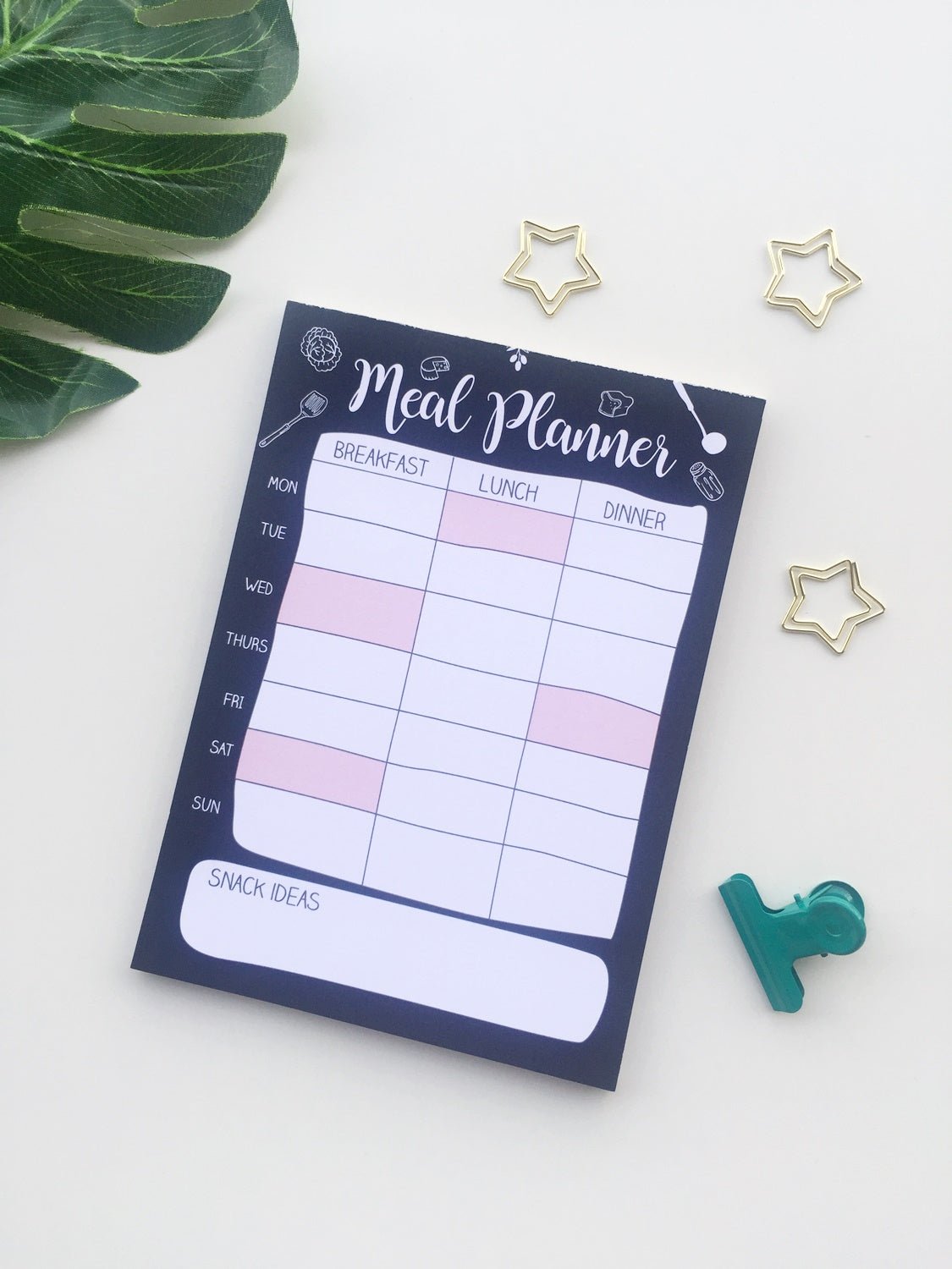 My Handy Meal Planner | A5 Size | 50 Sheets - Supple Room