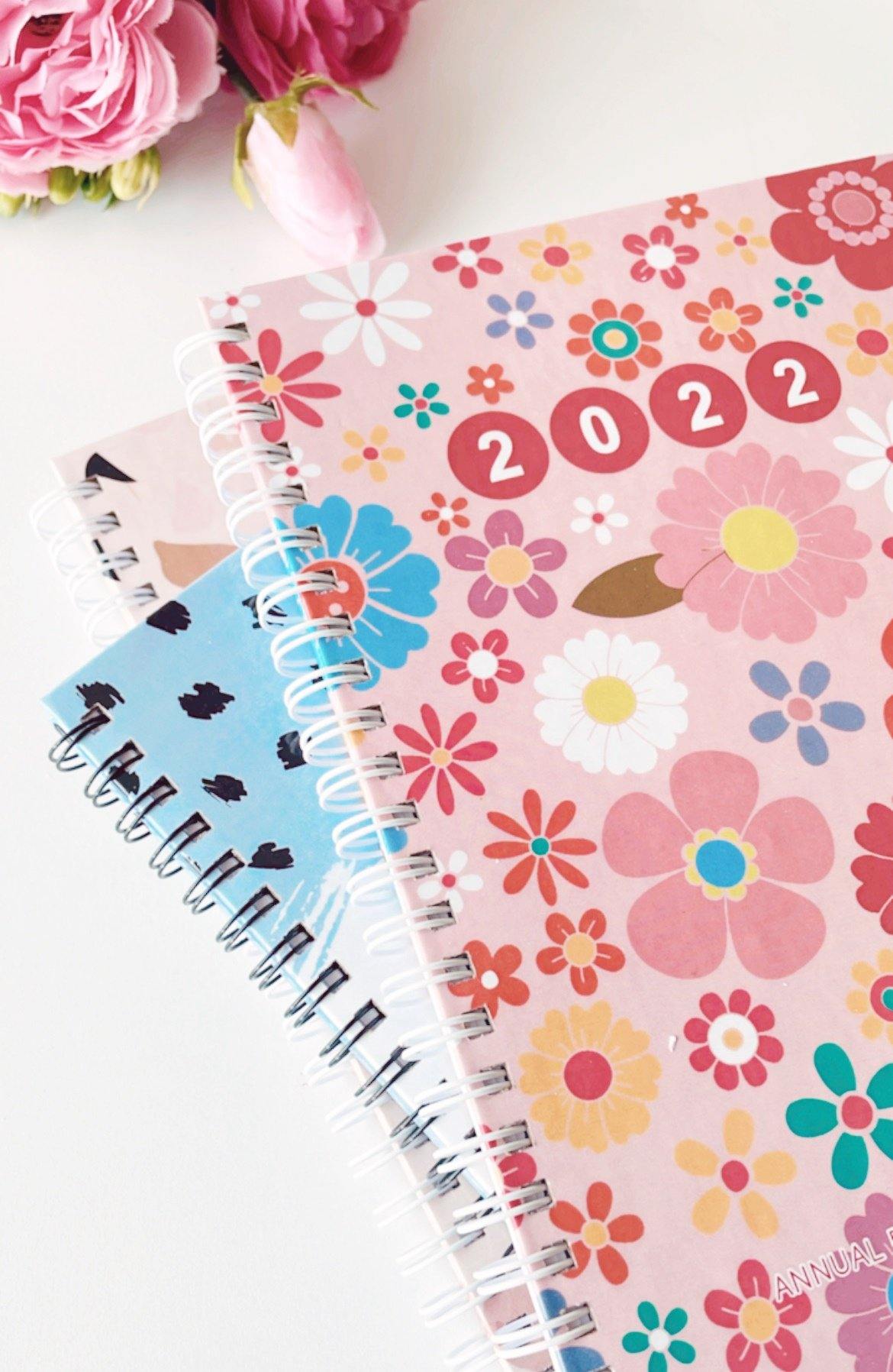 "My Year" Annual Planner 2022 with dates | Available in 3 designs | Hardcover Spiral | 140 pages - Supple Room