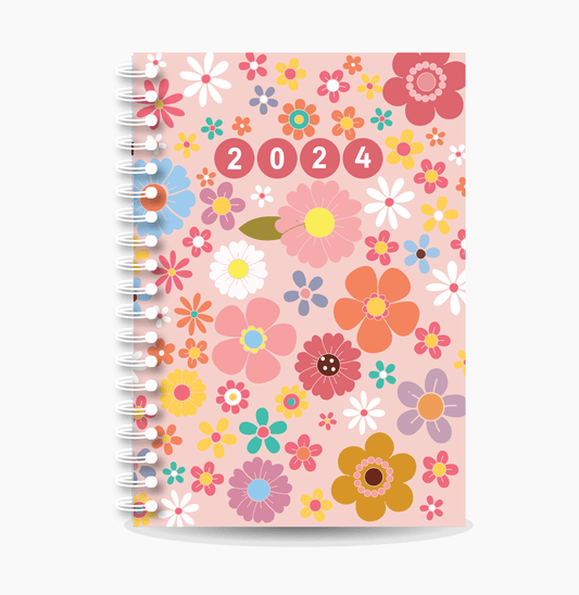"My Year" Annual Planner 2024 with dates | Available in 3 designs | Hardcover Spiral | 140 pages - Supple Room