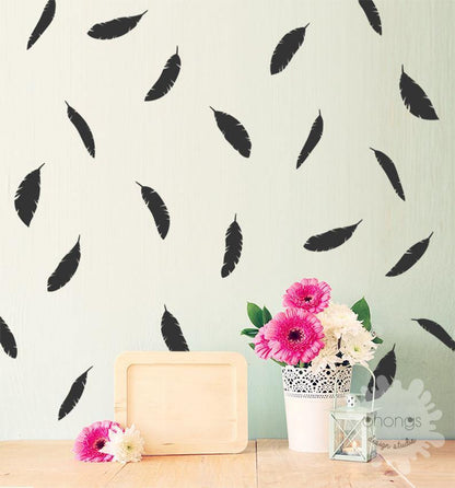 Oh Feather Wall Decals | Room Décor | 12 Pcs - Supple Room