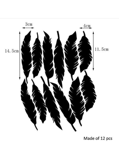Oh Feather Wall Decals | Room Décor | 12 Pcs - Supple Room