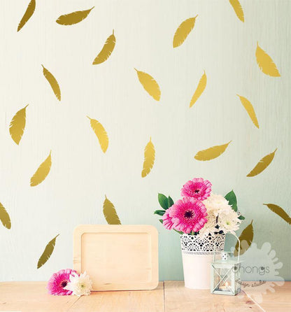 Oh Feather Wall Decals | Room Décor | 12 Pcs - Supple Room