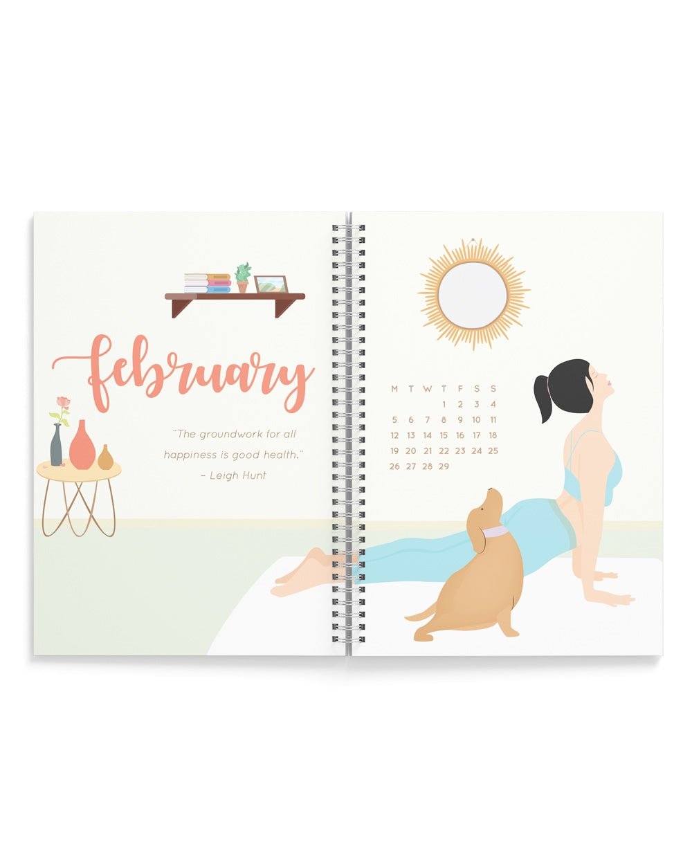 Open for Preorder “Floral Blooms" Annual Dated Planner 2024 | A5 Spiral Bound - Supple Room