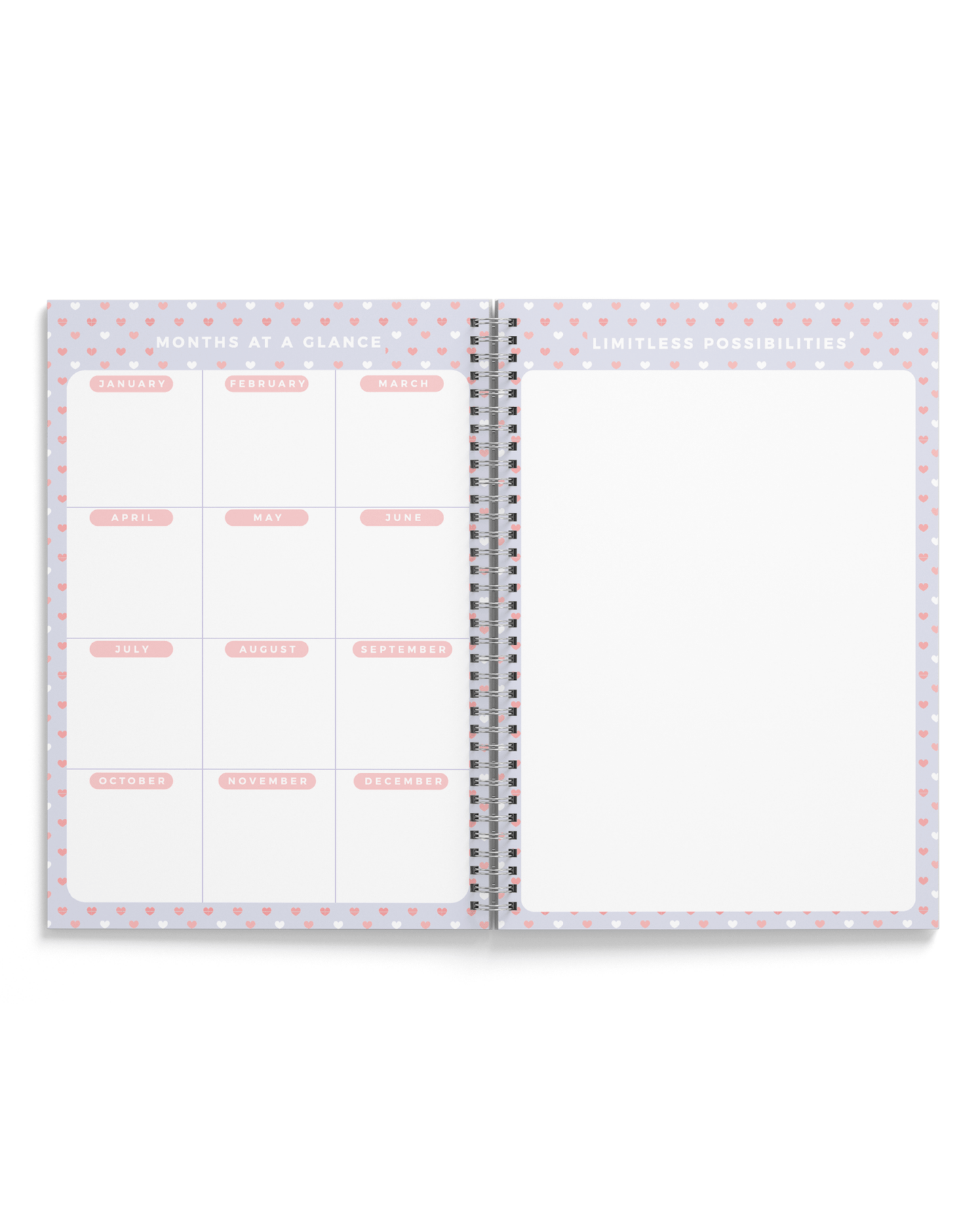 Open for Preorder “Floral Blooms" Annual Dated Planner 2024 | A5 Spiral HardBound - Supple Room