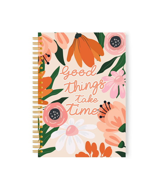 Open for Preorder “Good things take time" Annual Dated Planner 2024 | A5 Spiral Bound - Supple Room