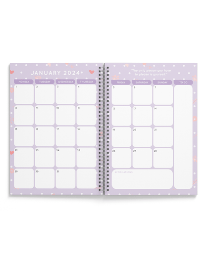 Open for Preorder “Good things take time" Annual Dated Planner 2024 | A5 Spiral HardBound - Supple Room