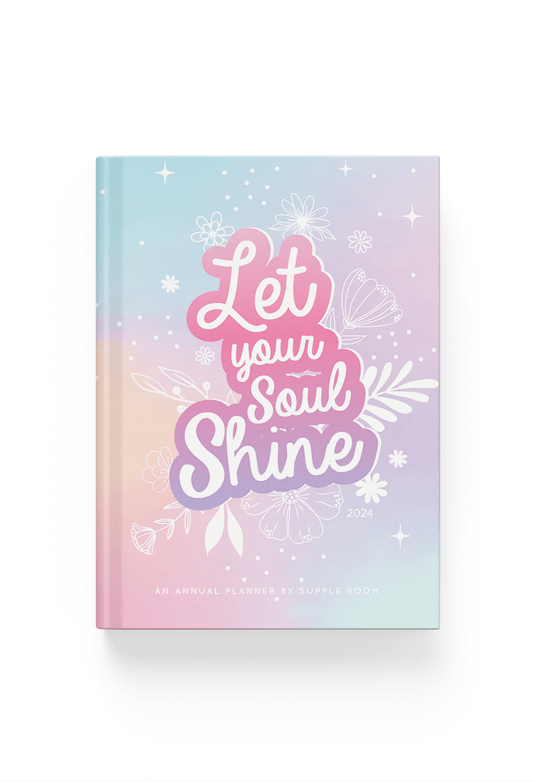 Open for Preorder “Let your soul shine" Annual Dated Planner 2024 | A5 Hardbound - Supple Room