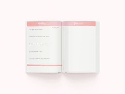 Open for Preorder 'Life is Peachy" Annual UNDATED Planner | A5 Hardbound - Supple Room