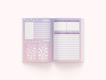 Open for Preorder 'Life is Peachy" Annual UNDATED Planner | A5 Hardbound - Supple Room