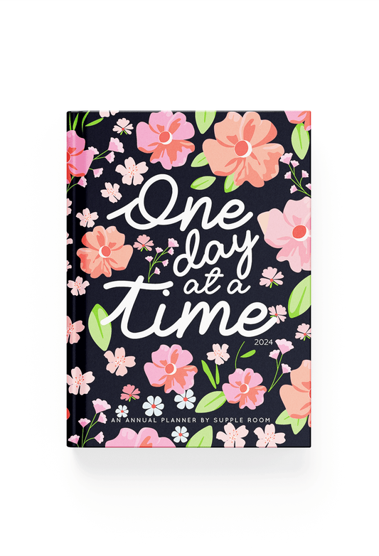 Open for Preorder “One Day at a Time" Annual Dated Planner 2024 | A5 Hardbound - Supple Room