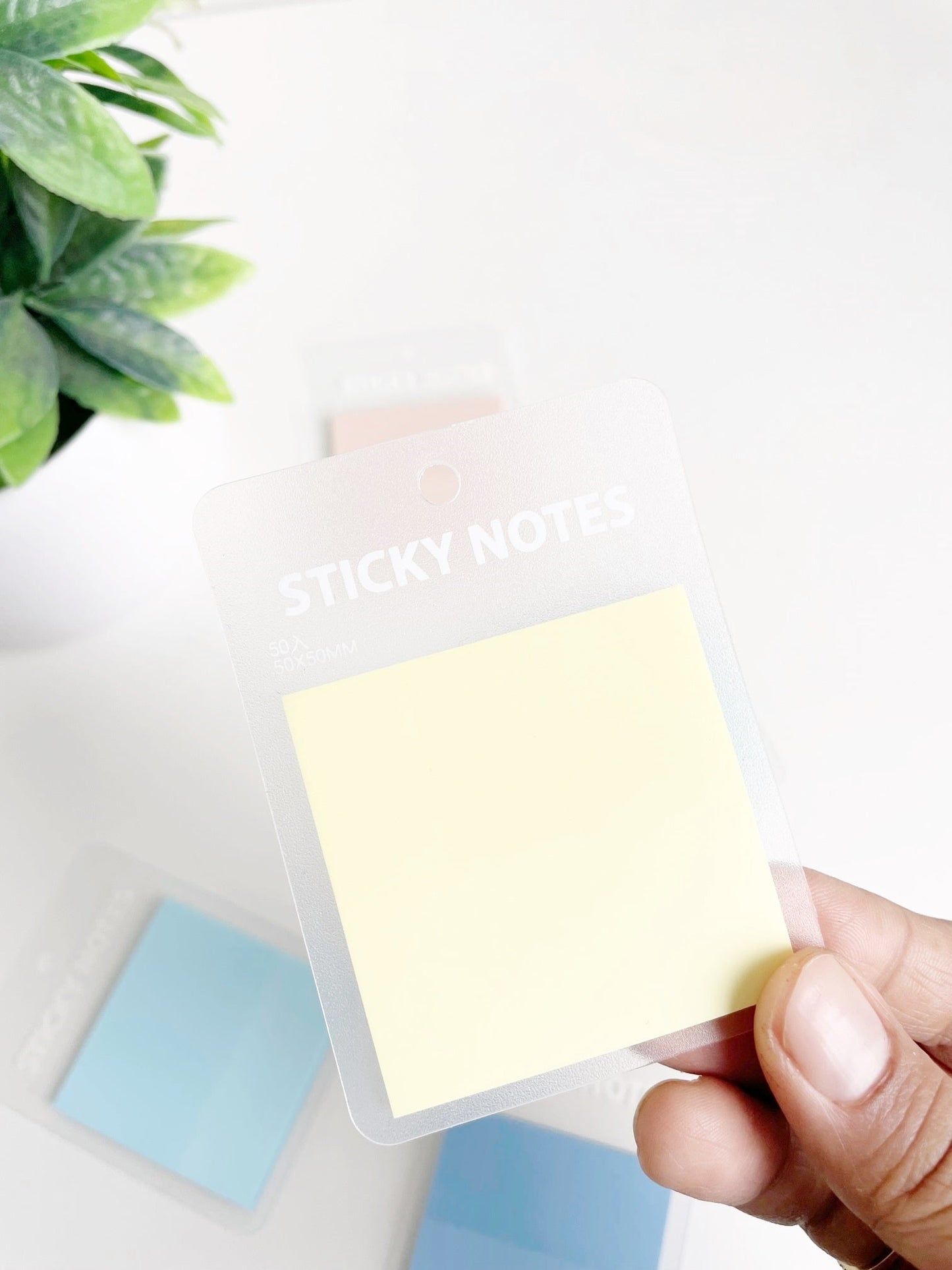 Pastel Colored Viral Transparent Sticky Notes | Waterproof | Available in 2 sizes - Supple Room