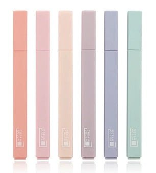 Pastel Cream Color Highlighters | Set of 6 - Supple Room