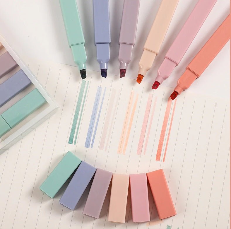 Pastel Cream Color Highlighters | Set of 6 - Supple Room