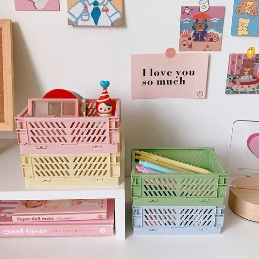 Pastel Macaron Storage Crate organiser - Supple Room