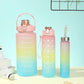 Pink Ombre effect Time marked bottle for Home/School/Office/Gym/Travel | Non Toxic & Leakproof - Supple Room