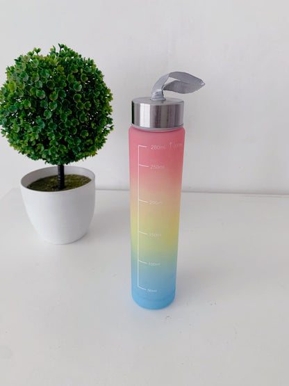 Pink Ombre effect Time marked bottle for Home/School/Office/Gym/Travel | Non Toxic & Leakproof - Supple Room