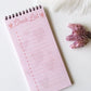 Pink SweetHeart Checklist | 50 sheets | Spiral bound - Supple Room